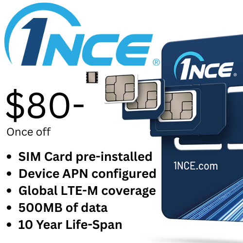 1NCE SIM IoT Card [+$80-]